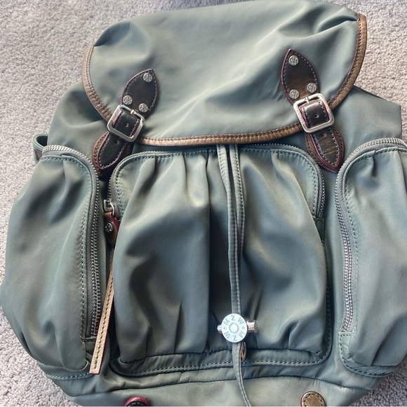 MZ Wallace Marlena Army Green Nylon Backpack Olive - Picture 6 of 16
